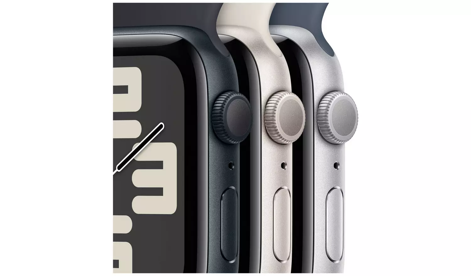 Apple Watch SE 2 GPS, 44mm Midnight Aluminium Case with Midnight Sport Loop - Very Good - Image 3