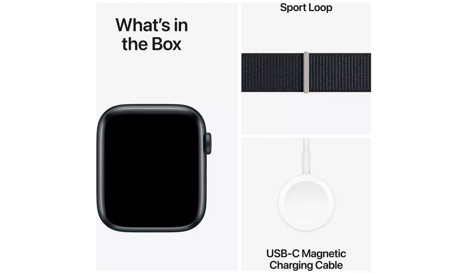 Apple Watch SE 2 GPS, 44mm Midnight Aluminium Case with Midnight Sport Loop - Very Good - Image 8