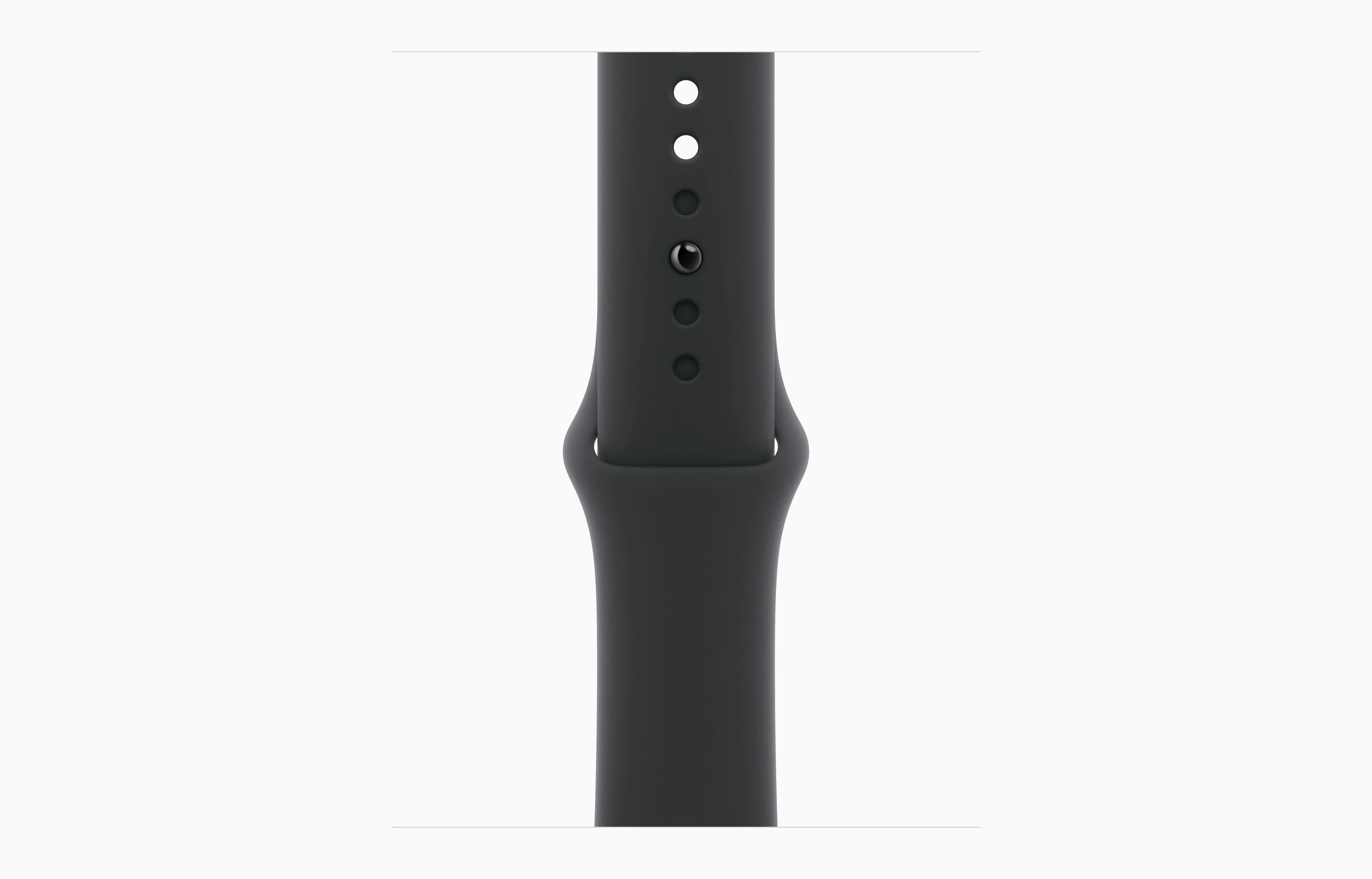 Apple Watch SE 2 GPS, 40mm Silver Aluminium Case with Midnight Sport Band - Acceptable - Image 3