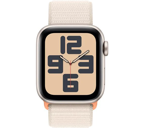 APPLE Watch SE (2023) - 40 mm Starlight Aluminium Case with Starlight Sport Loop - Good - Image 2