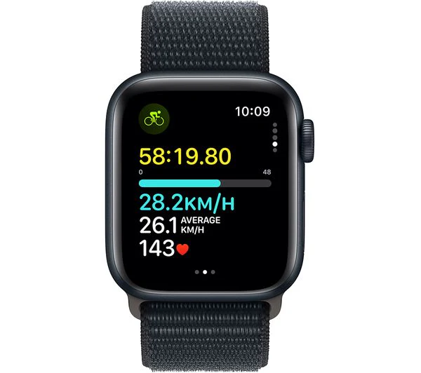 APPLE Watch SE (2023) - 40mm Midnight Aluminium Case with Midnight Sport Loop - Acceptable - Image 5