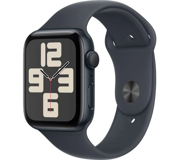 APPLE Watch SE - 44mm Midnight Aluminium Case with Midnight Sport Band, S/M - Good