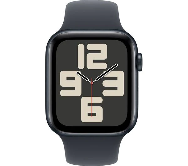 APPLE Watch SE - 44mm Midnight Aluminium Case with Midnight Sport Band, S/M - Good - Image 2