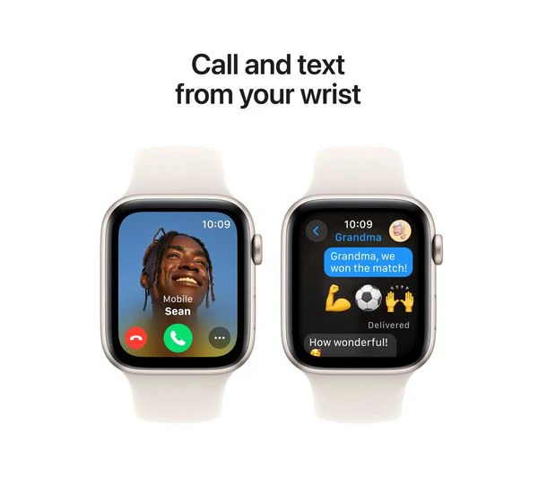 APPLE Watch SE - 44mm Starlight Aluminium Case with Starlight Sports Band, M/L - Pristine - Image 4