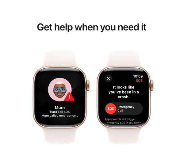 APPLE Watch Series 10 - 42mm Rose Gold Aluminium Case with Light Blush Sport Band, M/L - Very Good - Image 4