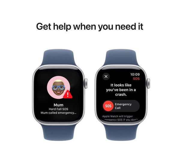 APPLE Watch Series 10 - 42mm Silver Aluminium Case with Denim Sport Band, M/L - Pristine - Image 8