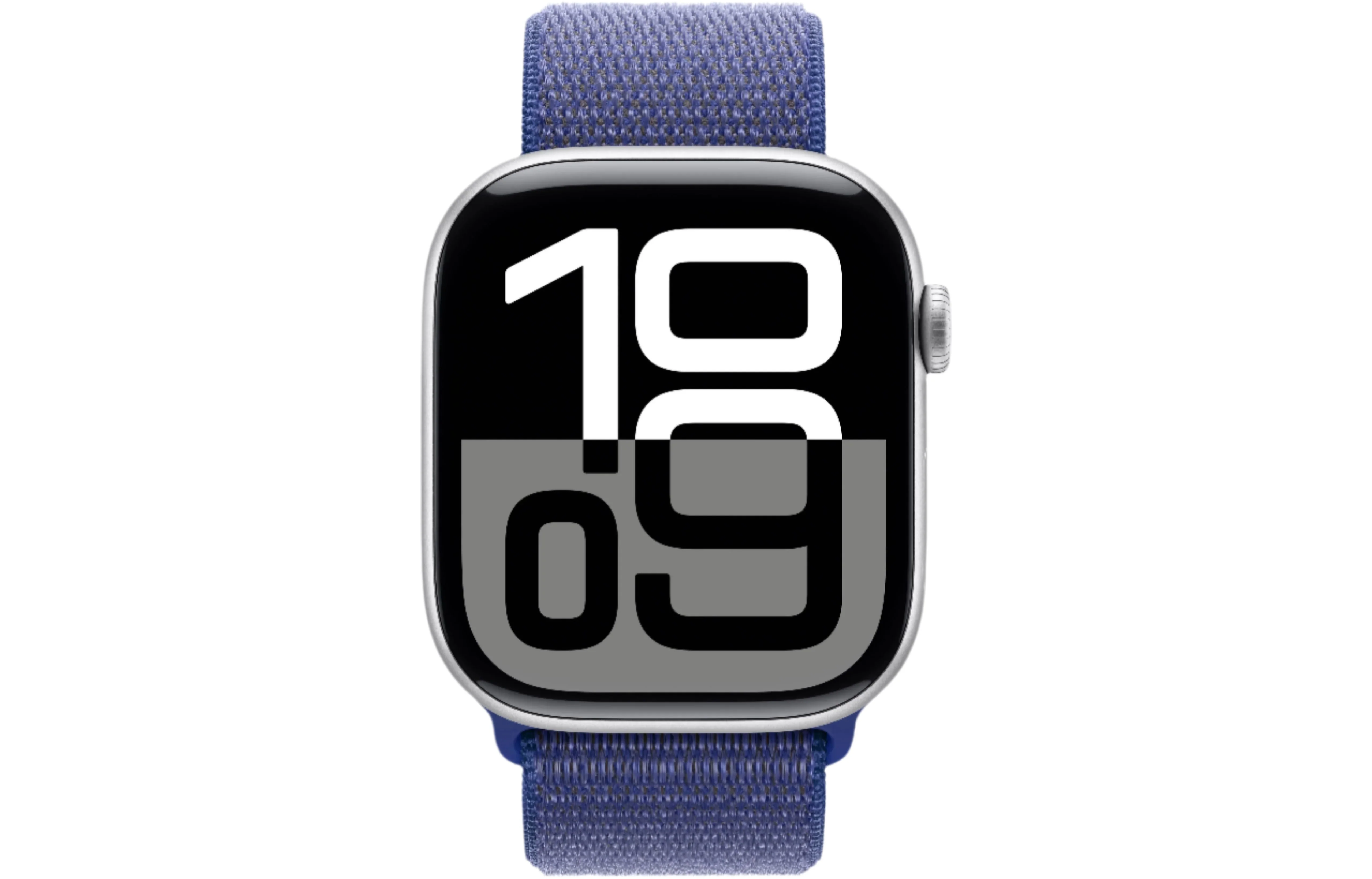 Apple Watch Series 10 GPS, 46mm Silver Aluminium Case with Ultramarine Sport Loop - Pristine - Image 2