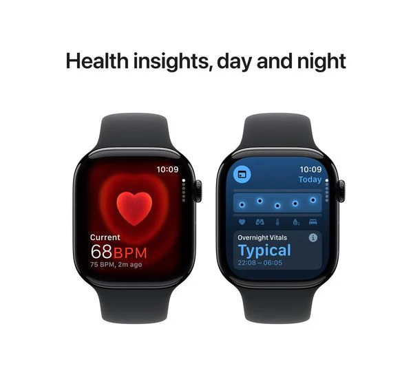 Apple Watch Series 10 GPS, 46mm Jet Black Aluminium Case with Black Sport Band - M/L - Pristine - Image 6