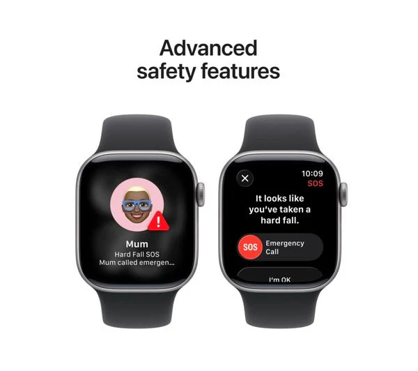 Apple Watch Series 11 - 42mm Space Grey Aluminium Case with Black Sport Band, M/L - Pristine - Image 5