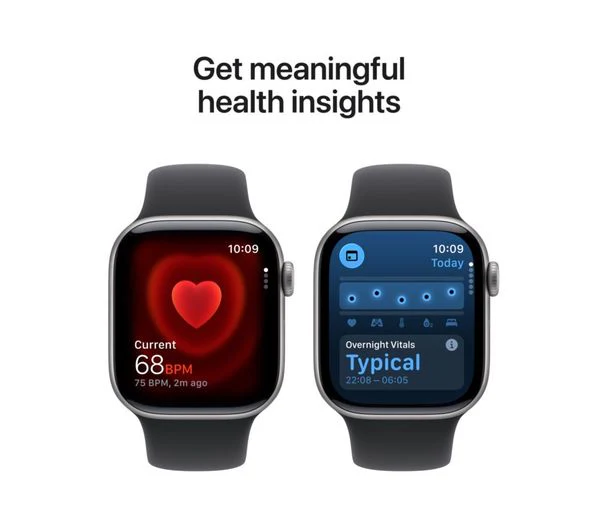 Apple Watch Series 11 - 42mm Space Grey Aluminium Case with Black Sport Band, M/L - Pristine - Image 6
