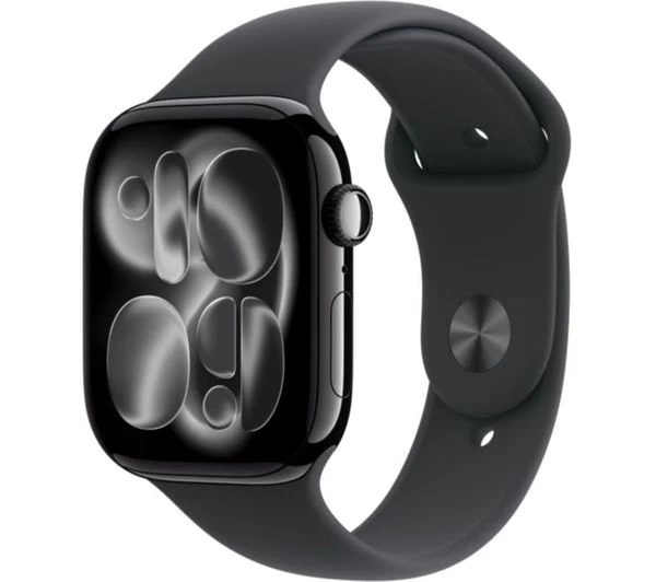 APPLE Watch Series 11 - 46 mm Jet Black Aluminium Case with Black Sport Band, M/L - Pristine