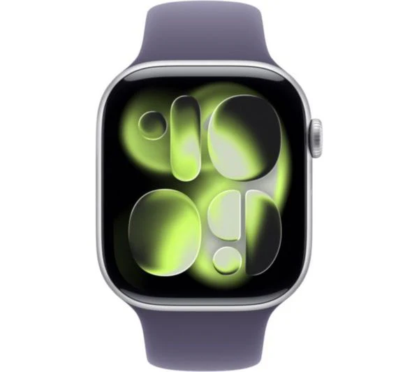 APPLE Watch Series 11 Cellular - 46mm Silver Aluminium Case with Purple Fog Sport Band, M/L - Pristine - Image 2