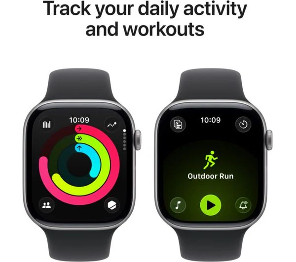 Apple Watch Series 11 Cellular 46mm Space Grey Aluminium Case with Black Sport Band M/L – Pristine - Image 4