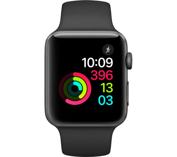 APPLE Watch Series 2 - Space Grey & Black Sports Band, 42mm - Acceptable - Image 2