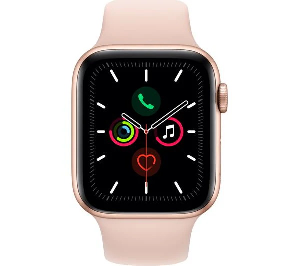 Apple Watch Series 5 Cellular 44mm Gold Aluminium with Pink Sand Sport Band – Good - Image 2