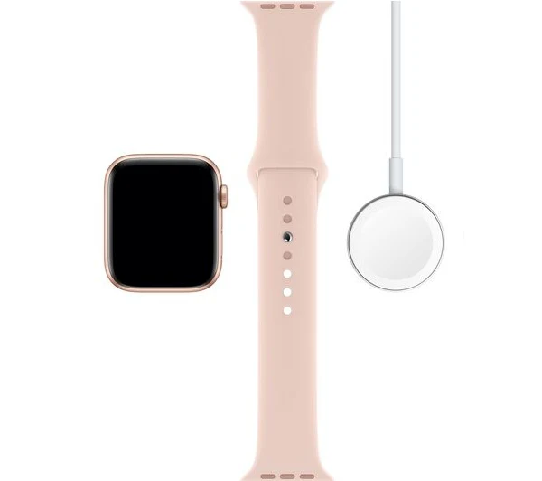 Apple Watch Series 5 Cellular 44mm Gold Aluminium with Pink Sand Sport Band – Good - Image 6