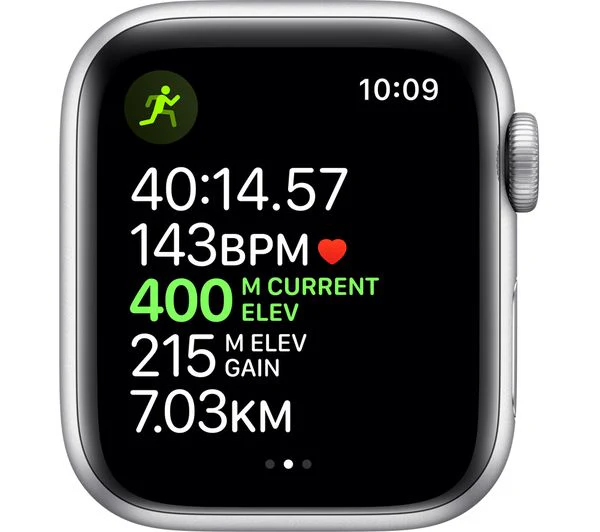 APPLE Watch Series 5 Cellular - Silver Aluminium with White Sports Band, 40mm - Acceptable - Image 4