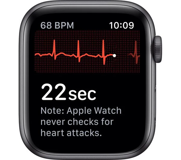 APPLE Watch Series 5 GPS - Space Grey Aluminium with Black Sports Band, 40mm - Acceptable - Image 4