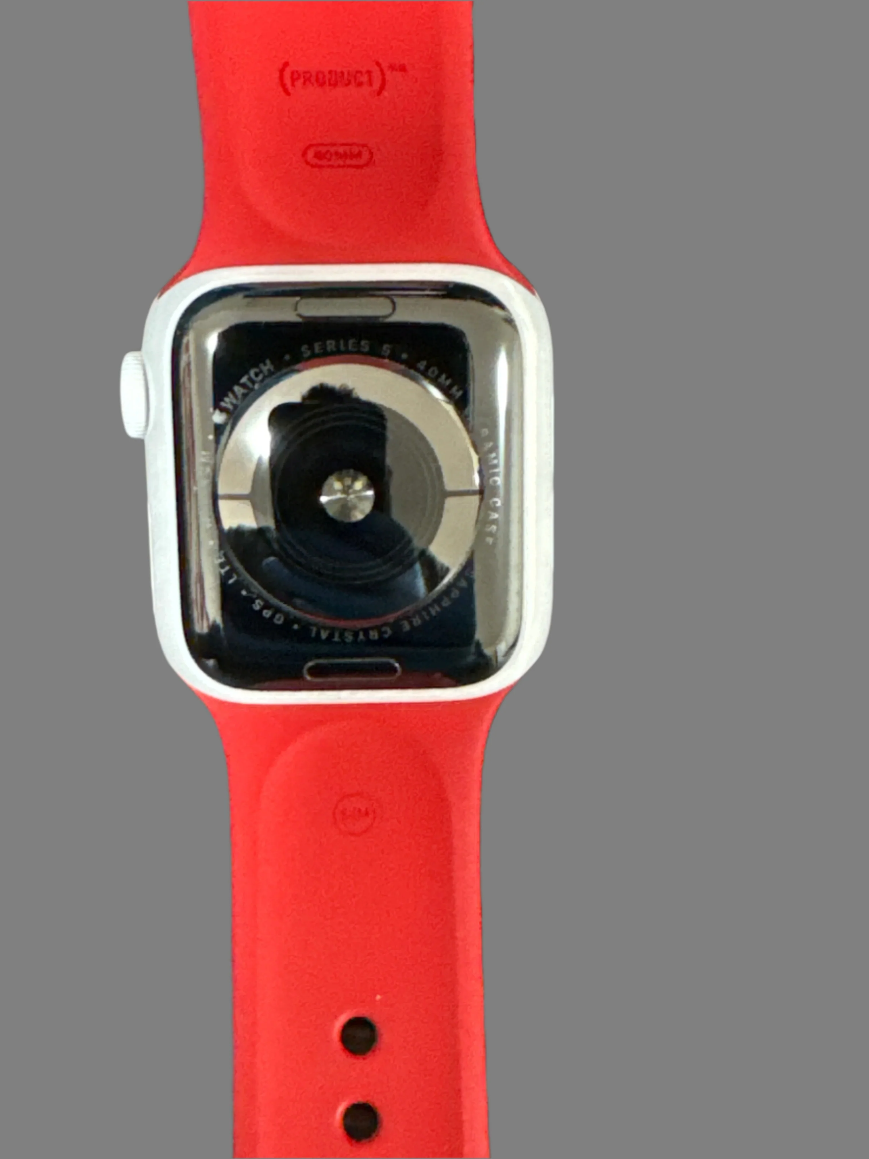 Apple Watch Series 5 Edition Ceramic GPS + Cellular with Red Sports Band, 40mm - Pristine - Image 4