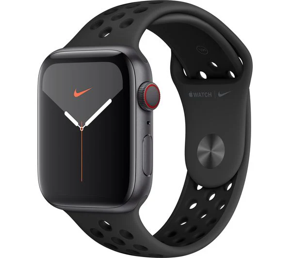 Apple Watch Series 5 GPS + Cellular - Space Grey Aluminium with Anthracite & Black Nike Sports Band, 40mm - Acceptable