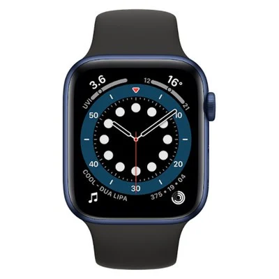 Apple Watch Series 6 GPS + Cellular - 44mm Blue Aluminium Case with Black Sport Band - Acceptable - Image 2