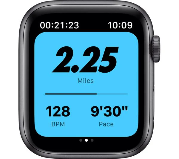 Apple Watch Series 6 GPS + Cellular - 44mm Space Grey Aluminium Case with Black Nike Sports Band - Acceptable - Image 6