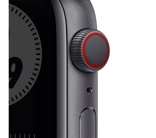 Apple Watch Series 6 GPS + Cellular - 44mm Space Grey Aluminium Case with Black Nike Sports Band - Acceptable - Image 8