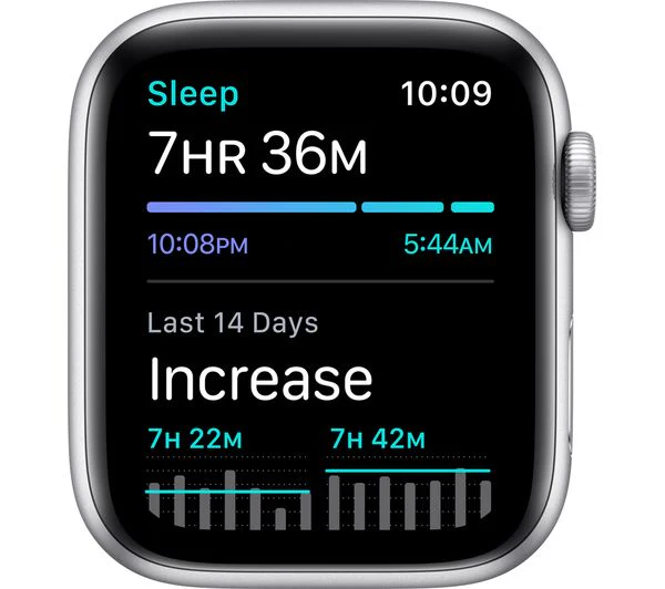 APPLE Watch Series 6 GPS - Silver Aluminium with Pure Platinum & White Nike Sports Band, 40mm - Good - Image 3