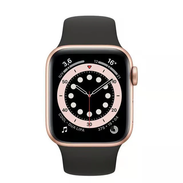 APPLE Watch Series 6 GPS - Gold Aluminium with Black Sports Band - 40mm - Acceptable - Image 2