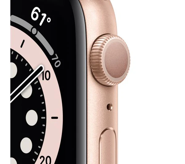APPLE Watch Series 6 GPS - Gold Aluminium with Pink Sand Sports Band, 40mm - Acceptable (SCREEN POOR) - Image 2