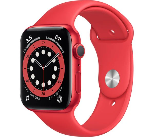 APPLE Watch Series 6 GPS - PRODUCT(RED) Aluminium with PRODUCT(RED) Sports Band, 40mm - Acceptable