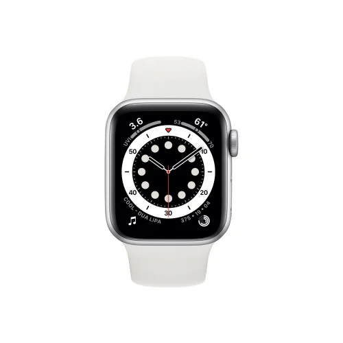 APPLE Watch Series 6 GPS - Silver Aluminium with White Sports Band, 40mm - Very Good - Image 2