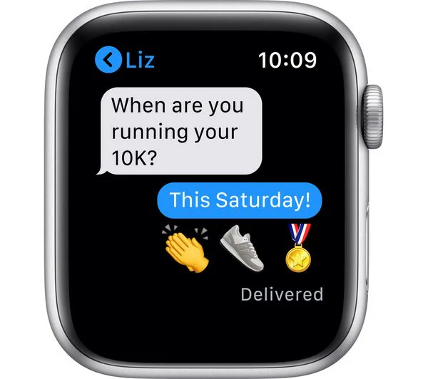 APPLE Watch Series 6 GPS - Silver Aluminium with White Sports Band, 44mm - Good - Image 7