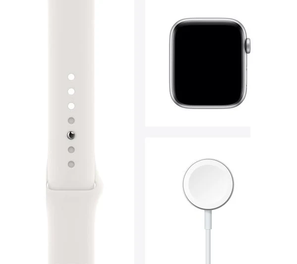 APPLE Watch Series 6 GPS - Silver Aluminium with White Sports Band, 44mm - Good - Image 8
