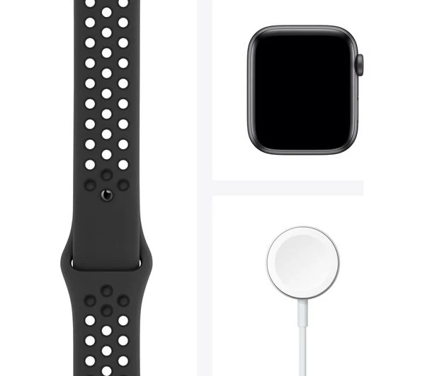 APPLE Watch Series 6 GPS - Space Grey Aluminium with Black Nike Sports Band, 40mm - Good - Image 5