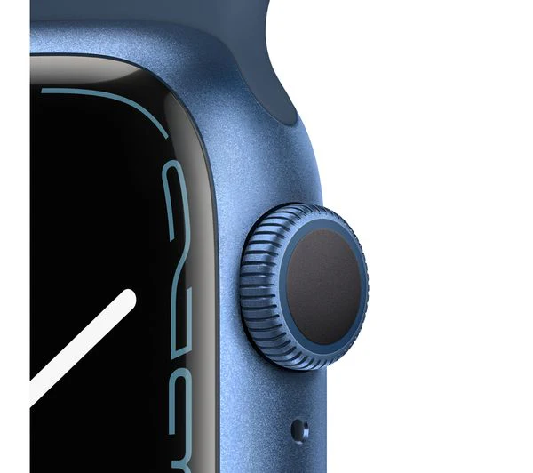 APPLE Watch Series 7 - Blue Aluminium with Abyss Blue Sports Band, 41mm - Good - Image 3