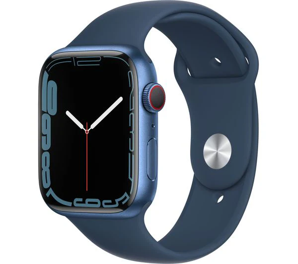 APPLE Watch Series 7 Cellular 4G - Blue Aluminium with Abyss Blue Sports Band, 45mm - Good