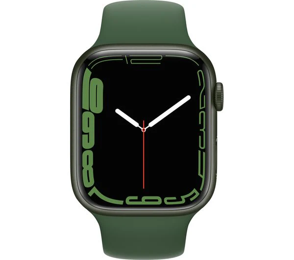 APPLE Watch Series 7 Cellular 4G - Green Aluminium with Clover Sport Band, 45mm - Good - Image 2