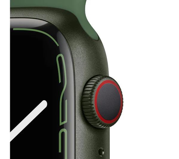 APPLE Watch Series 7 Cellular 4G - Green Aluminium with Clover Sport Band, 45mm - Good - Image 3