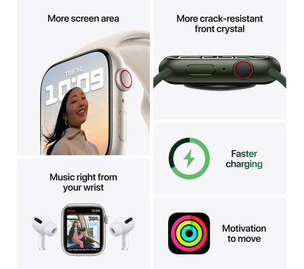 APPLE Watch Series 7 Cellular 4G - (PRODUCT)RED Aluminium with (PRODUCT)RED Sport Band, 45mm - Acceptable - Image 8