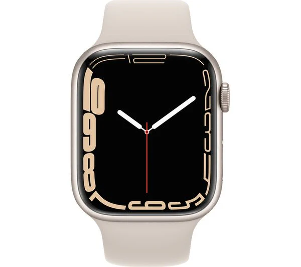 APPLE Watch Series 7 Cellular 4G - Starlight Aluminium with Starlight Sport Band, 45mm - Acceptable - Image 2
