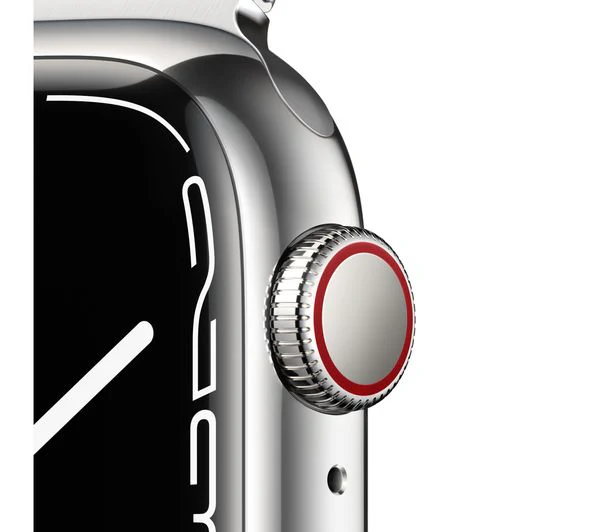 APPLE Watch Series 7 Cellular - Silver Stainless Steel with Silver Milanese Loop, 45mm - Pristine - Image 3