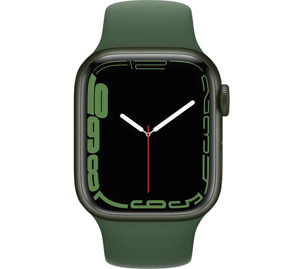 APPLE Watch Series 7 GPS - Green Aluminium with Clover Sports Band, 41mm - Acceptable - Image 2