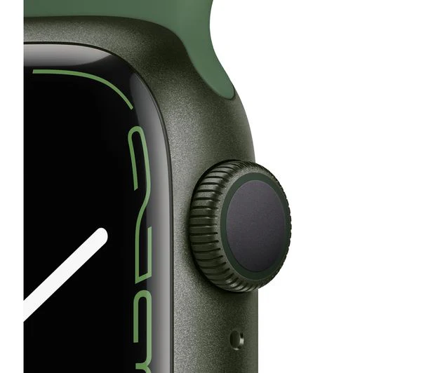 APPLE Watch Series 7 GPS - Green Aluminium with Clover Sports Band, 41mm - Acceptable - Image 3