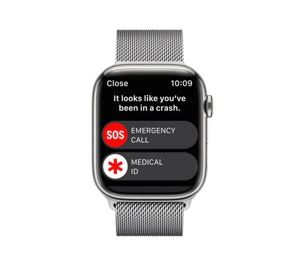 APPLE Watch Series 8 Cellular - Silver with Silver Milanese Loop, 45mm - Pristine - Image 6