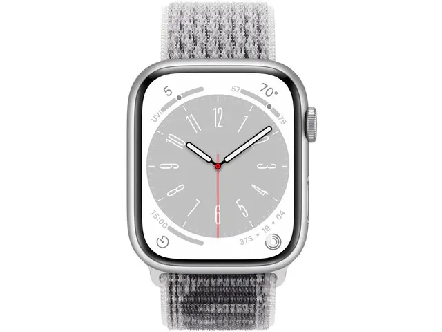 Apple Watch Series 8 GPS, 45mm Silver Aluminium Case with Nike Sport Loop - Good