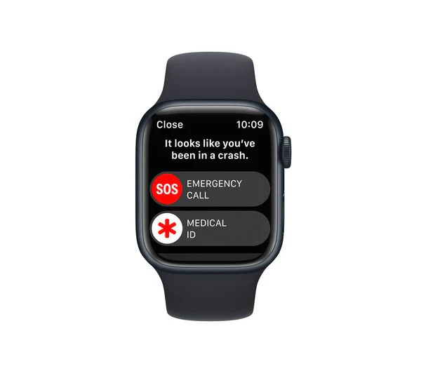 Apple Watch Series 8 GPS + Cellular, 41mm Midnight Aluminium Case with Midnight Sport Band - S/M - Good - Image 6