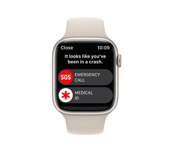 Apple Watch Series 8 GPS + Cellular, 45mm Starlight Aluminium Case with Starlight Sport Band - Acceptable - Image 4
