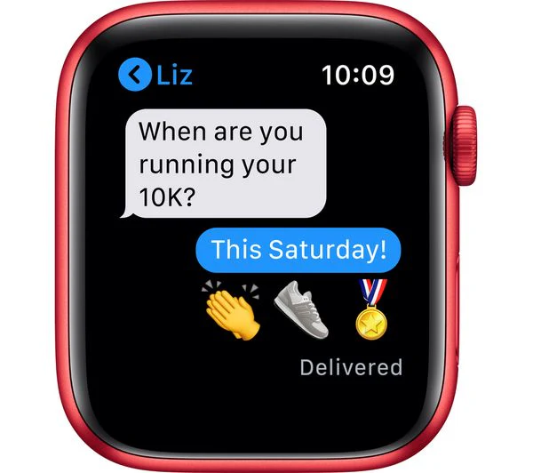 APPLE Watch Series 6 GPS - PRODUCT(RED) Aluminium with PRODUCT(RED) Sports Band, 40mm - Acceptable - Image 2