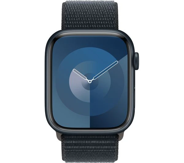 APPLE Watch Series 9 Cellular - 45mm Midnight Aluminium Steel Case with Midnight Sport Loop - Good - Image 2